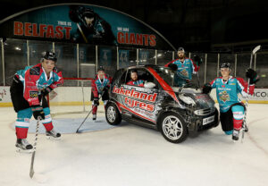 Goal!- Lakeland Tyres has teamed up with the Belfast Giants this season